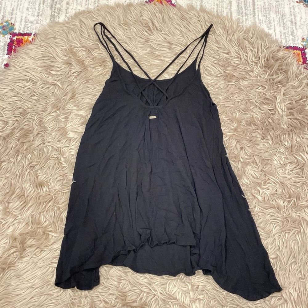 Roxy Black Strappy Swim Coverup Tank - Picture 5 of 8